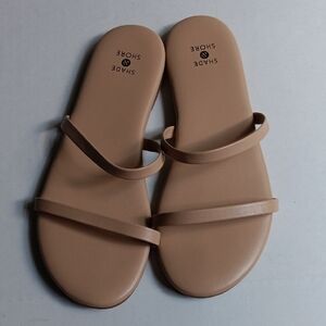 SHADE  & SHORE WOMEN' S TAN SANDALS